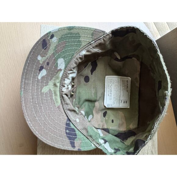 U.S. Army OCP Patrol Cap with Sergeant Rank Insignia – Size 7 3/8 - Picture 7 of 9